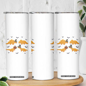 Halloween Dinosaur Nugget Skinny Tumbler Funny Spooky Food Gift TS12 Print Your Wear