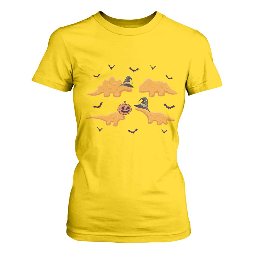 Halloween Dinosaur Nugget T Shirt For Women Funny Spooky Food Gift TS12 Daisy Print Your Wear
