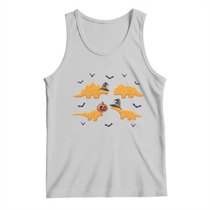 Halloween Dinosaur Nugget Tank Top Funny Spooky Food Gift TS12 Ash Print Your Wear