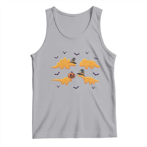 Halloween Dinosaur Nugget Tank Top Funny Spooky Food Gift TS12 Athletic Heather Print Your Wear