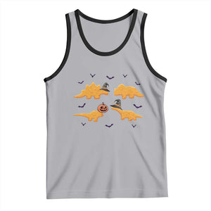 Halloween Dinosaur Nugget Tank Top Funny Spooky Food Gift TS12 Athletic Heather Black Print Your Wear