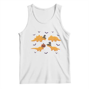 Halloween Dinosaur Nugget Tank Top Funny Spooky Food Gift TS12 White Print Your Wear