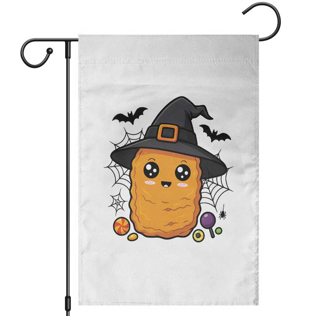 Halloween Nugget With Witch Hat Garden Flag Funny Food Gift TS12 White Print Your Wear