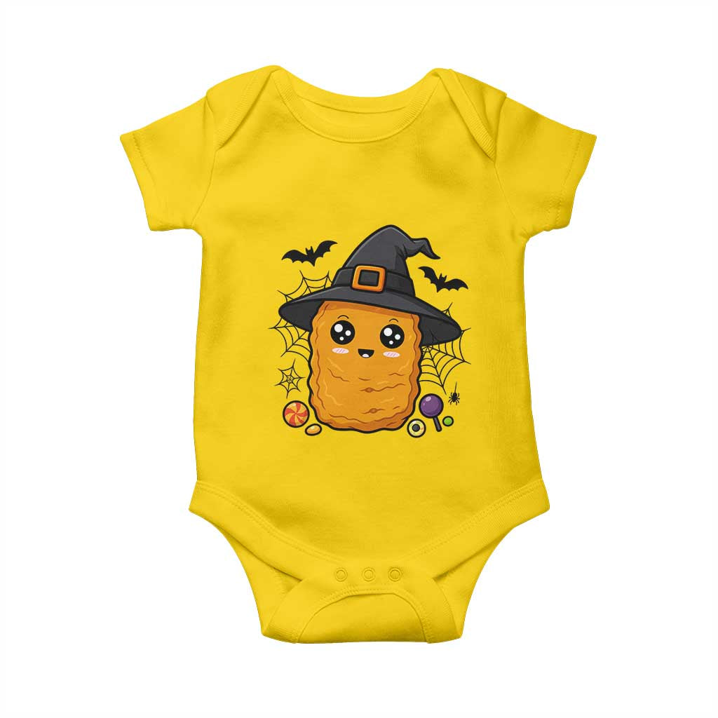 Halloween Nugget With Witch Hat Baby Onesie Funny Food Gift TS12 Daisy Print Your Wear