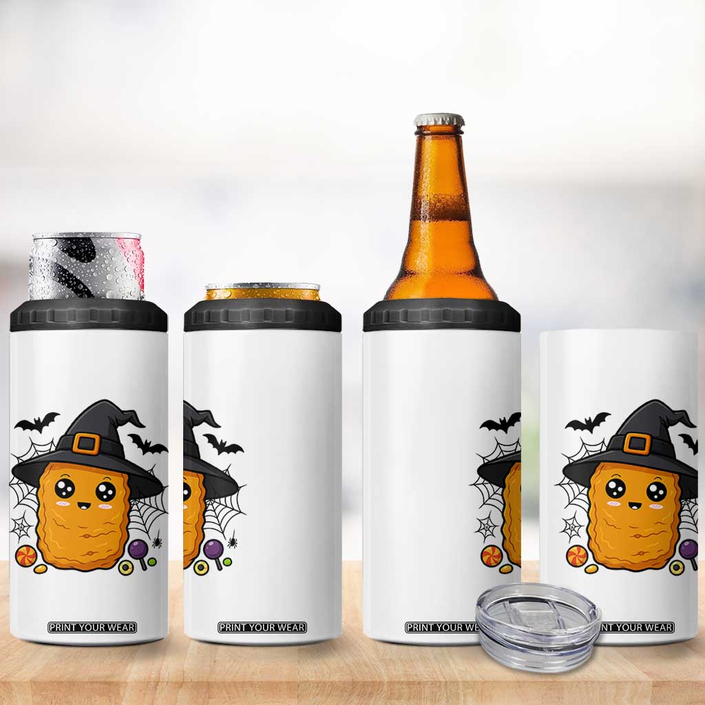 Halloween Nugget With Witch Hat 4 in 1 Can Cooler Tumbler Funny Food Gift TS12 Print Your Wear