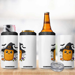 Halloween Nugget With Witch Hat 4 in 1 Can Cooler Tumbler Funny Food Gift TS12 Print Your Wear