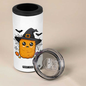 Halloween Nugget With Witch Hat 4 in 1 Can Cooler Tumbler Funny Food Gift TS12 Print Your Wear