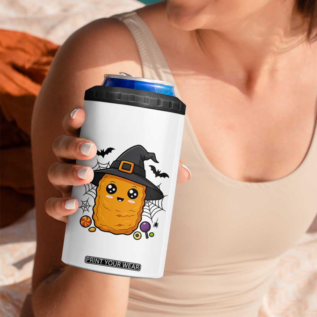 Halloween Nugget With Witch Hat 4 in 1 Can Cooler Tumbler Funny Food Gift TS12 Print Your Wear