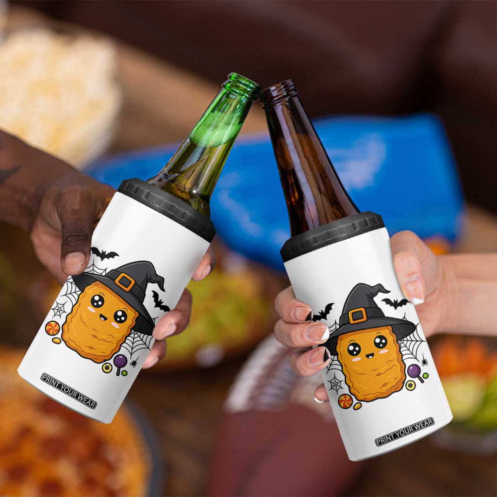 Halloween Nugget With Witch Hat 4 in 1 Can Cooler Tumbler Funny Food Gift TS12 Print Your Wear