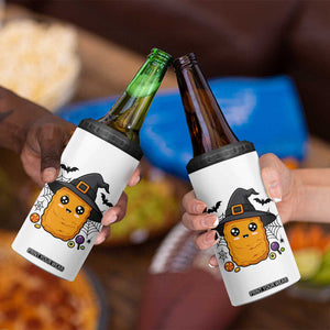Halloween Nugget With Witch Hat 4 in 1 Can Cooler Tumbler Funny Food Gift TS12 Print Your Wear