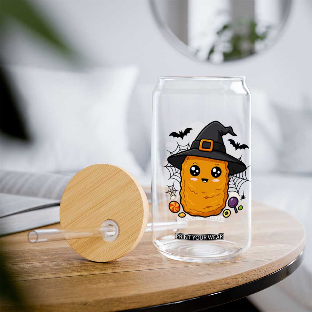 Halloween Nugget With Witch Hat Glass Can Funny Food Gift TS12 Print Your Wear