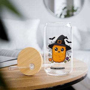 Halloween Nugget With Witch Hat Glass Can Funny Food Gift TS12 Print Your Wear