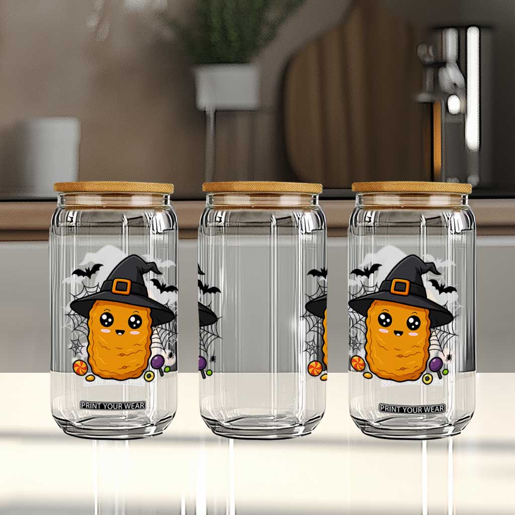 Halloween Nugget With Witch Hat Glass Can Funny Food Gift TS12 Print Your Wear