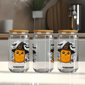 Halloween Nugget With Witch Hat Glass Can Funny Food Gift TS12 Print Your Wear