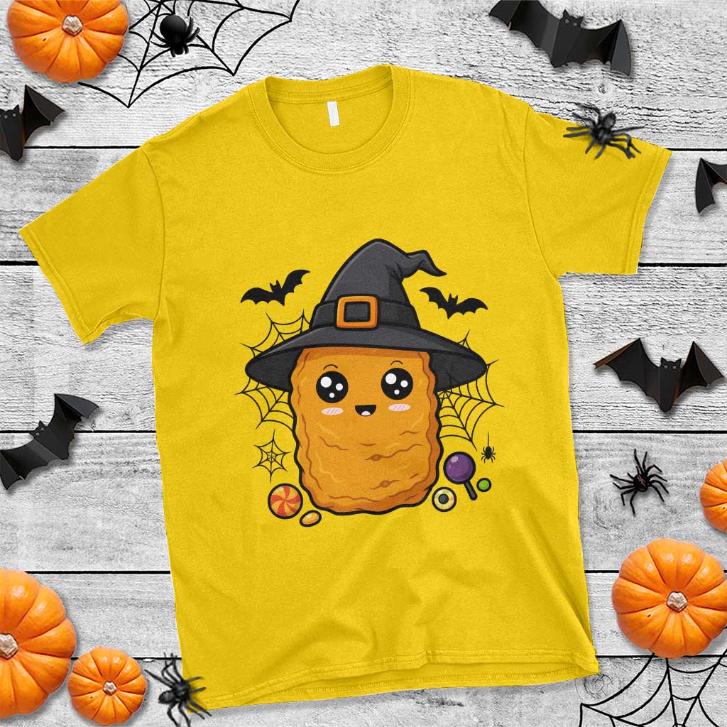 Halloween Nugget With Witch Hat T Shirt Funny Food Gift TS12 Daisy Print Your Wear