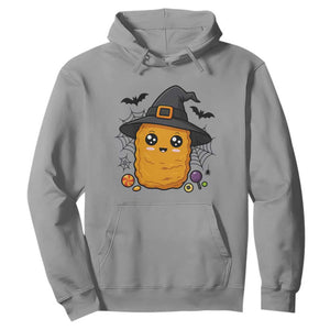 Halloween Nugget With Witch Hat Hoodie Funny Food Gift TS12 Sport Gray Print Your Wear