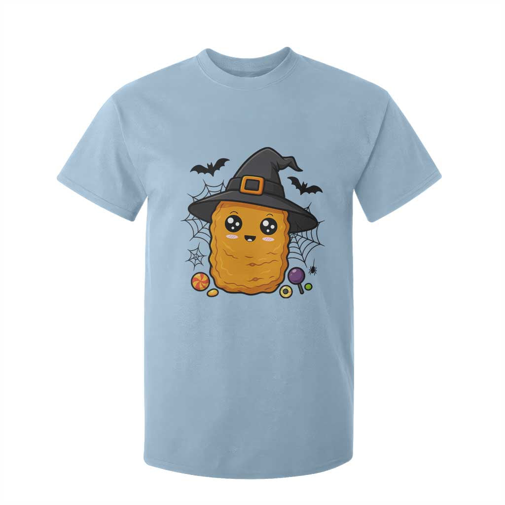 Halloween Nugget With Witch Hat T Shirt For Kid Funny Food Gift TS12 Light Blue Print Your Wear