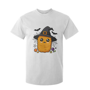 Halloween Nugget With Witch Hat T Shirt For Kid Funny Food Gift TS12 White Print Your Wear