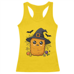 Halloween Nugget With Witch Hat Racerback Tank Top Funny Food Gift TS12 Daisy Print Your Wear
