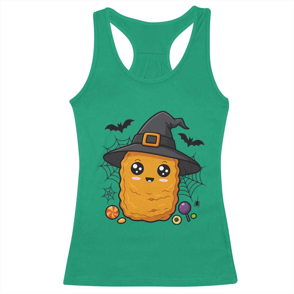 Halloween Nugget With Witch Hat Racerback Tank Top Funny Food Gift TS12 Irish Green Print Your Wear