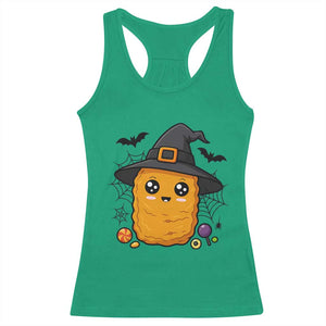 Halloween Nugget With Witch Hat Racerback Tank Top Funny Food Gift TS12 Irish Green Print Your Wear
