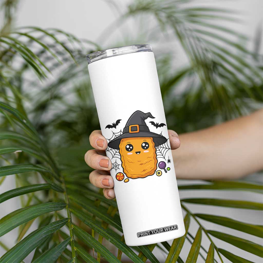 Halloween Nugget With Witch Hat Skinny Tumbler Funny Food Gift TS12 Print Your Wear