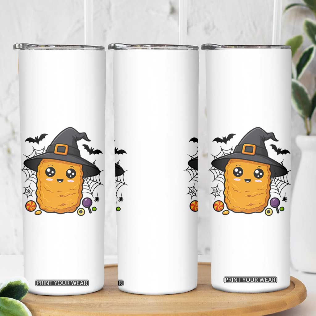 Halloween Nugget With Witch Hat Skinny Tumbler Funny Food Gift TS12 Print Your Wear