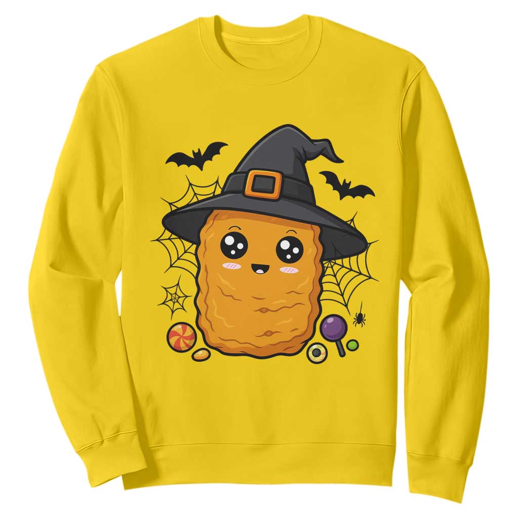 Halloween Nugget With Witch Hat Sweatshirt Funny Food Gift TS12 Daisy Print Your Wear