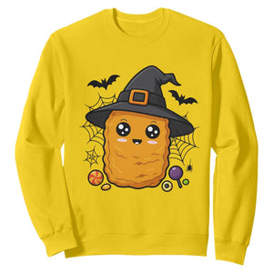 Halloween Nugget With Witch Hat Sweatshirt Funny Food Gift TS12 Daisy Print Your Wear