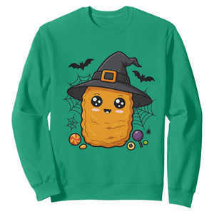 Halloween Nugget With Witch Hat Sweatshirt Funny Food Gift TS12 Irish Green Print Your Wear