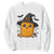 Halloween Nugget With Witch Hat Sweatshirt Funny Food Gift TS12 White Print Your Wear