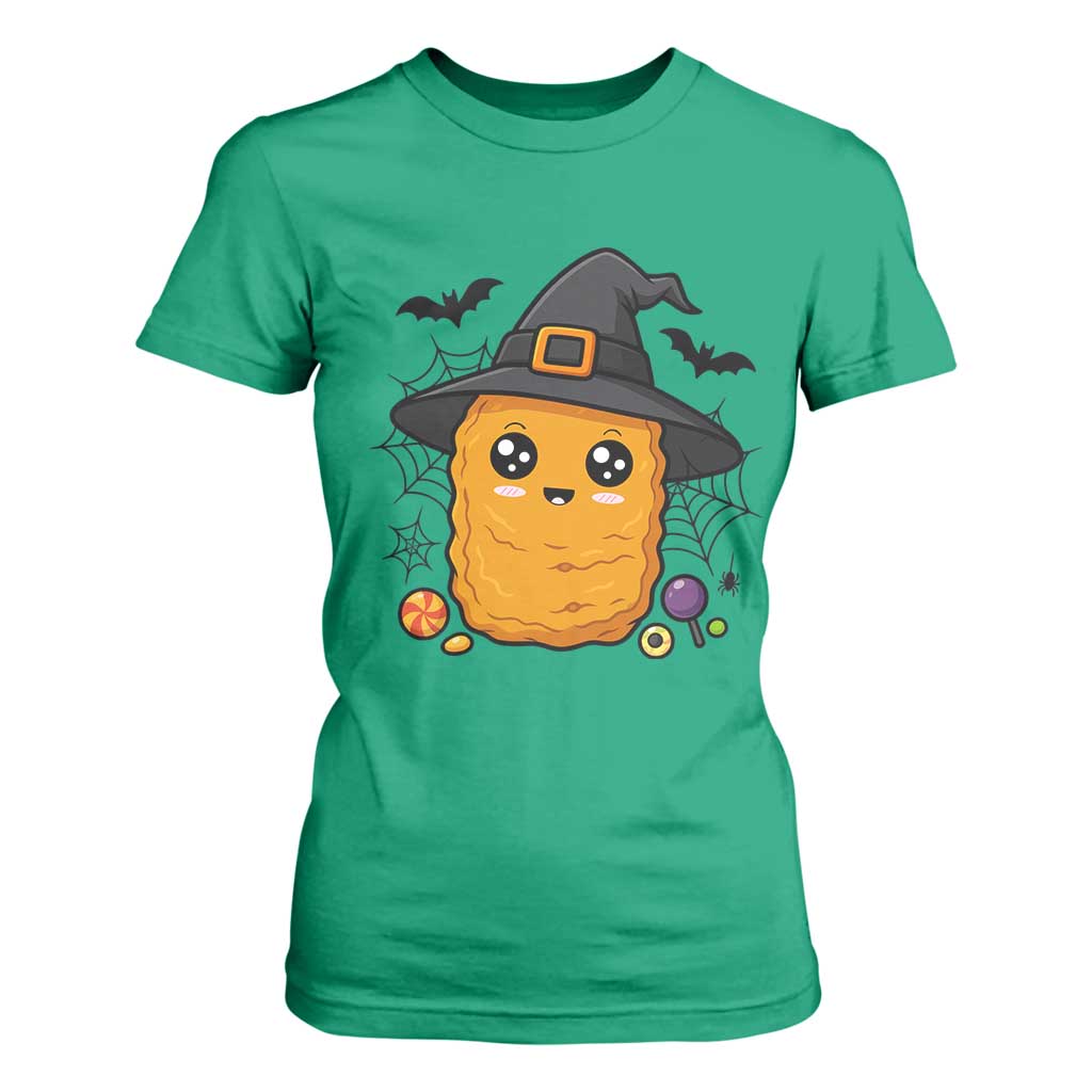 Halloween Nugget With Witch Hat T Shirt For Women Funny Food Gift TS12 Irish Green Print Your Wear