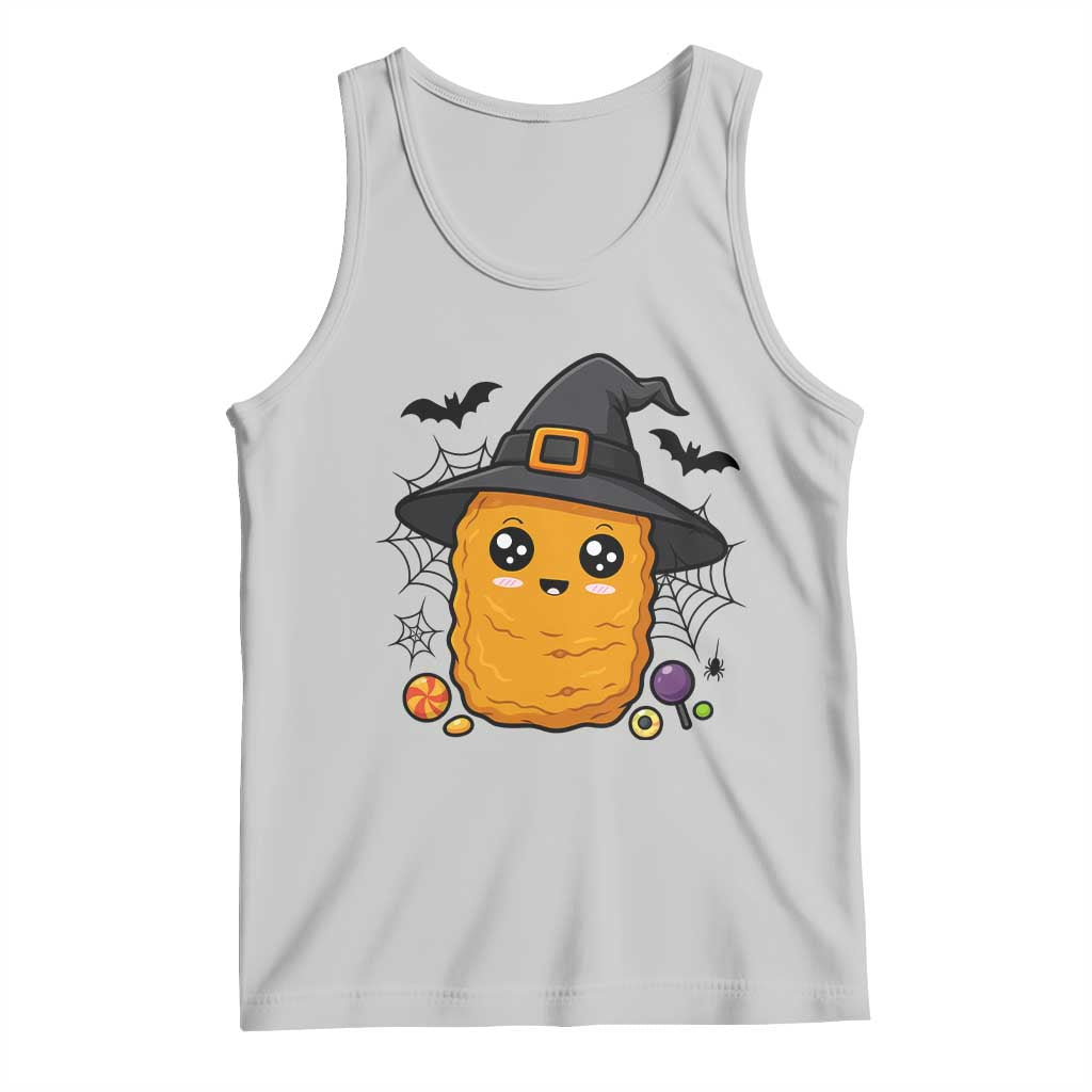 Halloween Nugget With Witch Hat Tank Top Funny Food Gift TS12 Ash Print Your Wear