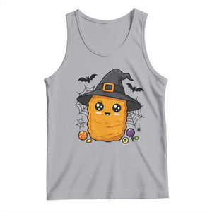 Halloween Nugget With Witch Hat Tank Top Funny Food Gift TS12 Athletic Heather Print Your Wear