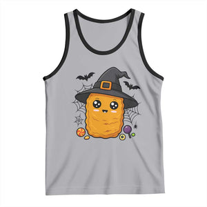 Halloween Nugget With Witch Hat Tank Top Funny Food Gift TS12 Athletic Heather Black Print Your Wear