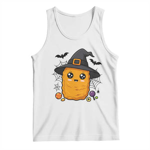 Halloween Nugget With Witch Hat Tank Top Funny Food Gift TS12 White Print Your Wear
