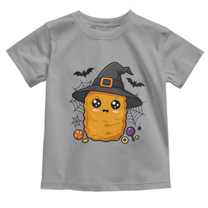 Halloween Nugget With Witch Hat Toddler T Shirt Funny Food Gift TS12 Sport Gray Print Your Wear