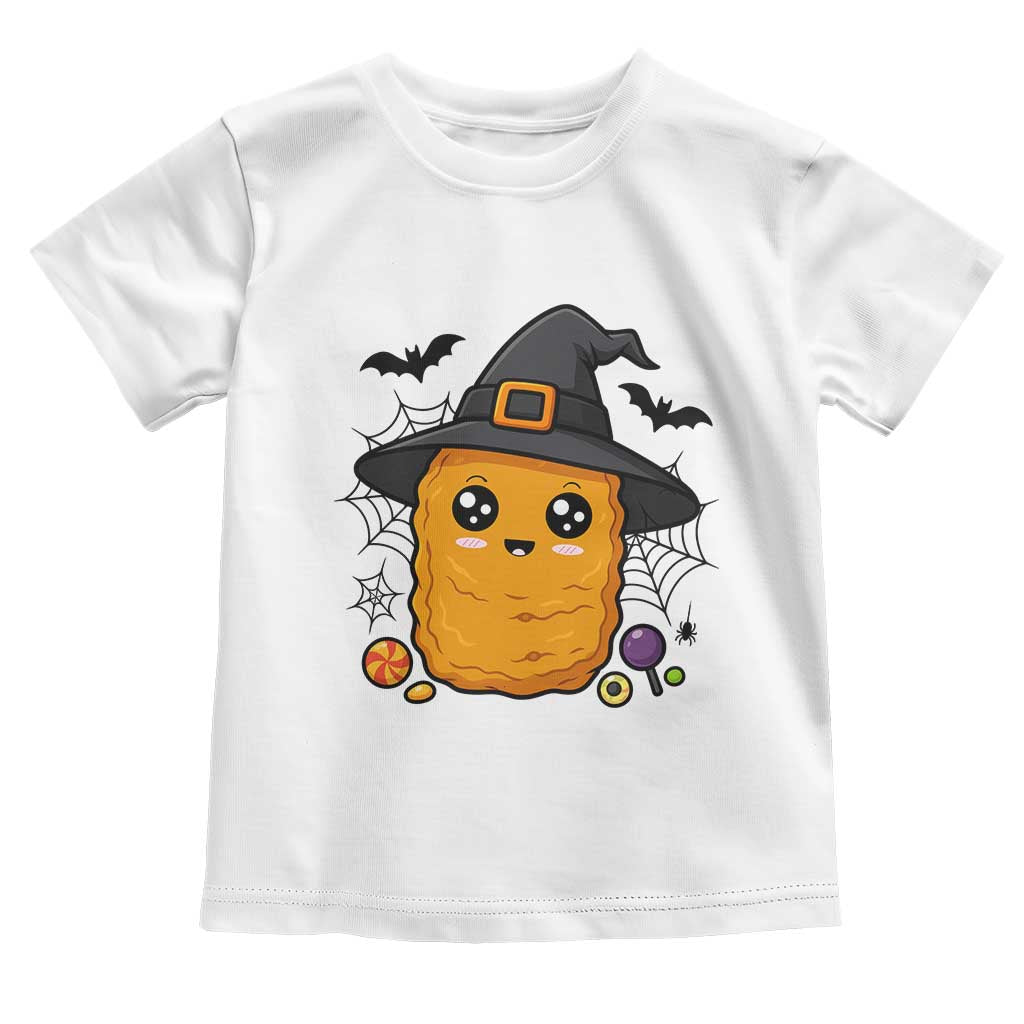 Halloween Nugget With Witch Hat Toddler T Shirt Funny Food Gift TS12 White Print Your Wear