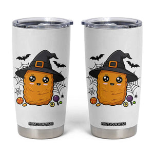 Halloween Nugget With Witch Hat Tumbler Cup Funny Food Gift TS12 White Print Your Wear