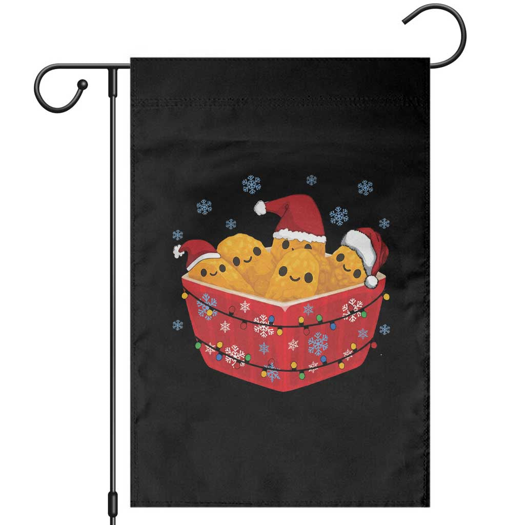 Christmas Chicken Nuggets Garden Flag Funny Food Lover Gift TS12 Black Print Your Wear