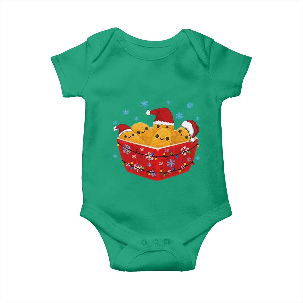 Christmas Chicken Nuggets Baby Onesie Funny Food Lover Gift TS12 Irish Green Print Your Wear