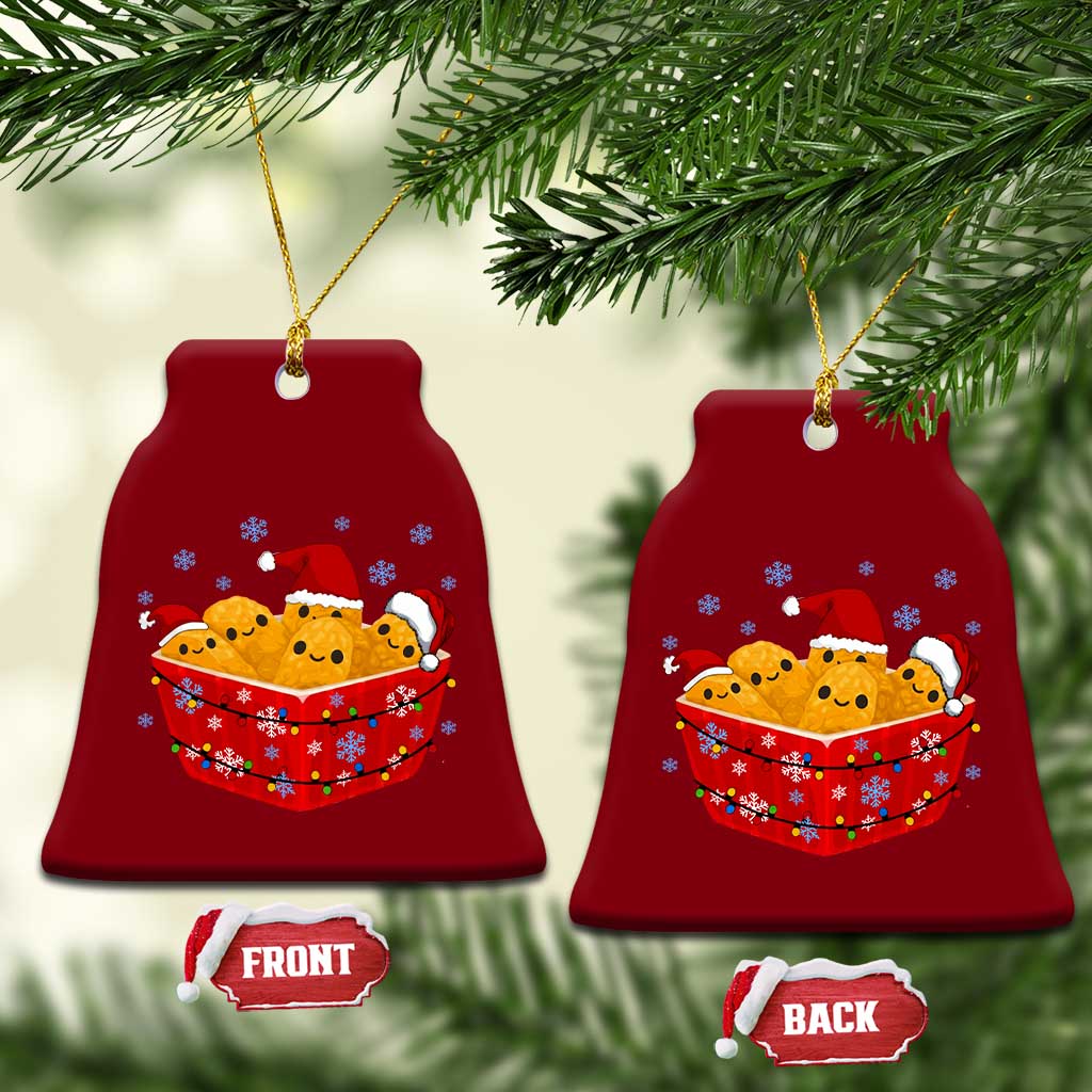 Xmas Chicken Nuggets Ceramic Ornament Funny Food Lover Gift TS12 Print Your Wear