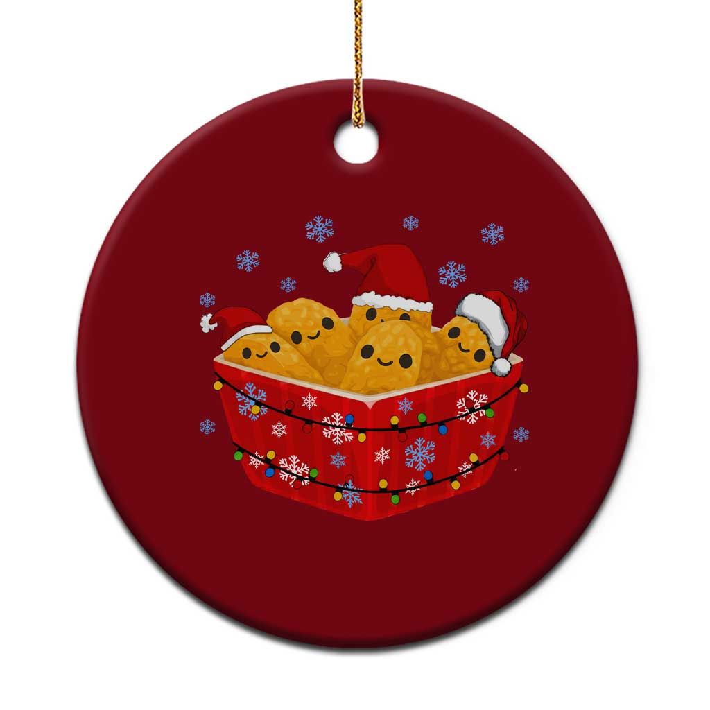 Xmas Chicken Nuggets Ceramic Ornament Funny Food Lover Gift TS12 1pc Red Print Your Wear