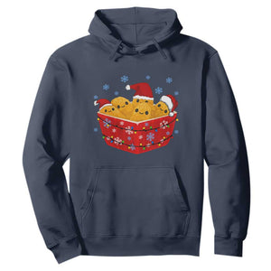 Christmas Chicken Nuggets Hoodie Funny Food Lover Gift TS12 Navy Print Your Wear