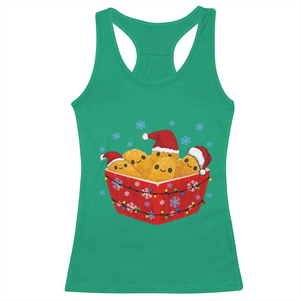 Christmas Chicken Nuggets Racerback Tank Top Funny Food Lover Gift TS12 Irish Green Print Your Wear