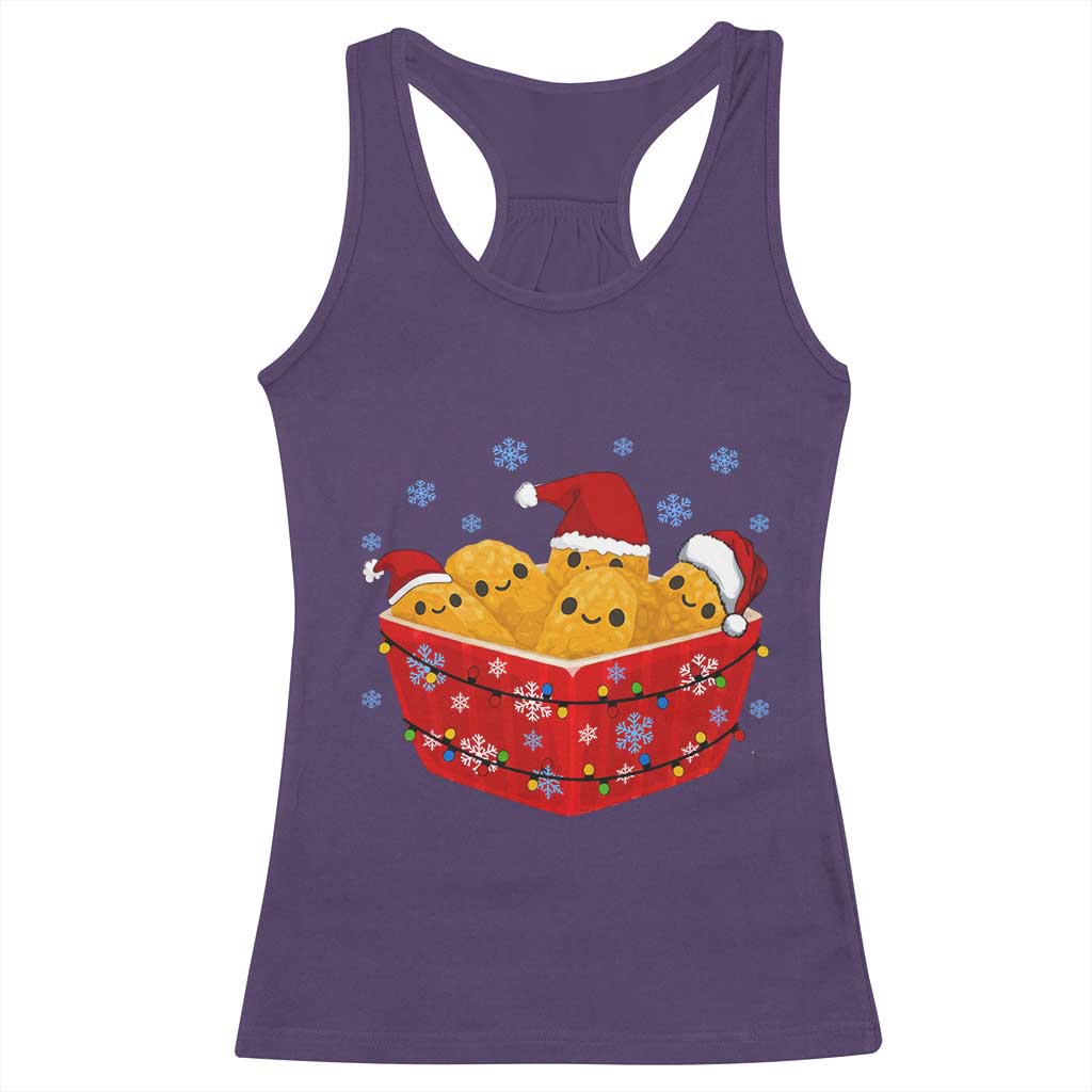 Christmas Chicken Nuggets Racerback Tank Top Funny Food Lover Gift TS12 Purple Print Your Wear