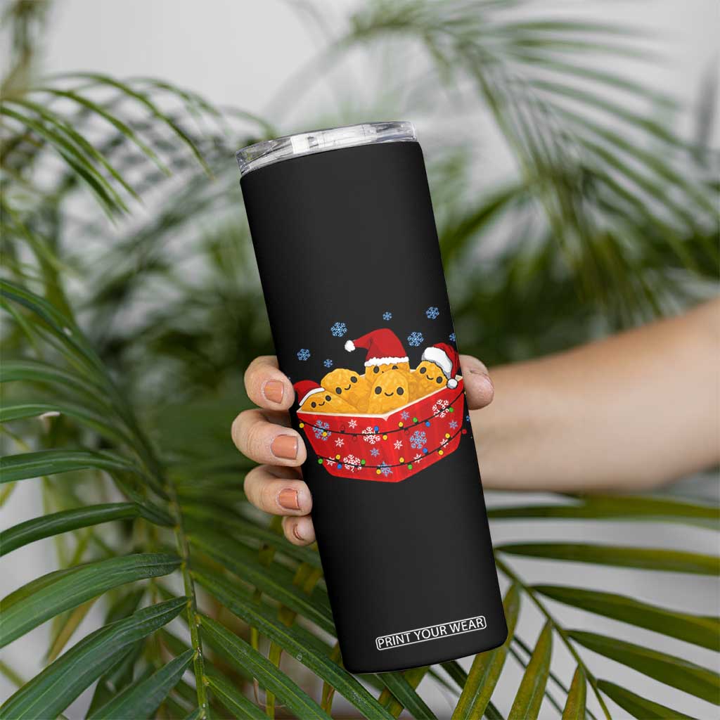 Christmas Chicken Nuggets Skinny Tumbler Funny Food Lover Gift TS12 Print Your Wear