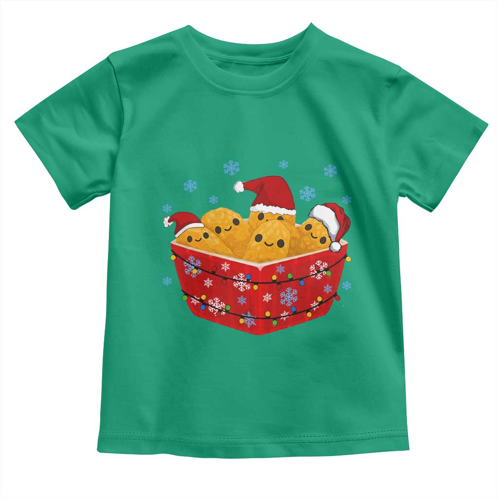 Christmas Chicken Nuggets Toddler T Shirt Funny Food Lover Gift TS12 Irish Green Print Your Wear