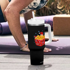 Christmas Chicken Nuggets Tumbler With Handle Funny Food Lover Gift TS12 Print Your Wear