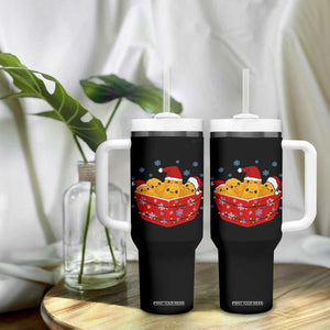 Christmas Chicken Nuggets Tumbler With Handle Funny Food Lover Gift TS12 Print Your Wear